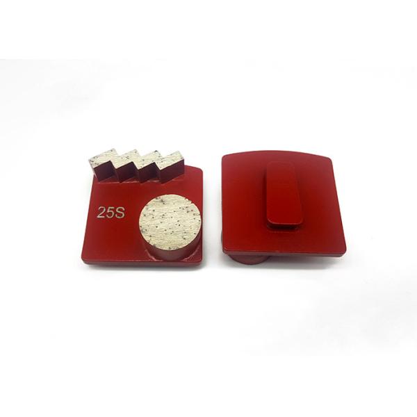 Square Husqvarna Grinding Diamonds With 12mm Height Zigzag Segments