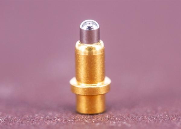 Single Pogo Pin Connector Contacts High Cycle Life Industrial Medical Applicatio