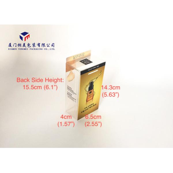 Matte / Glossy Printing Hard Plastic Box Clear PET Plastic Box Automatic Lock Bottom