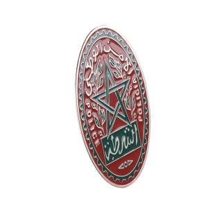 China Personalized Sheriff Detective Police Metal Badge Chinese Logo Pentagram Lapel Pin factory