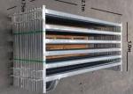 Australia Standard 6 Rail Steel Cattle Fence 40x80 Oval Rail Metal Livestock