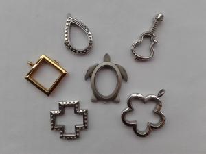 China Customized Shapes For Stainless Steel Glass Floating Lockets factory