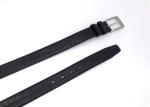 Mens Dress Casual 33mm Croco PU Leather Belt Black Color