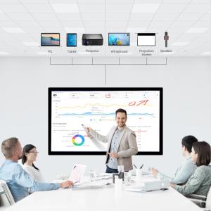 China 43 Inch 20 Points Infrare Touch Screen Interactive Board With Core I5 4th 1200MP Camera factory