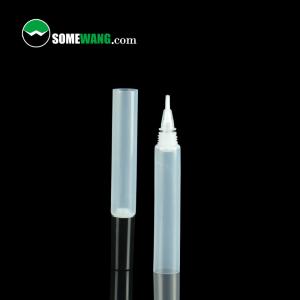 China 15ml Screw Caps Brush Head Lip Gloss Tube Cosmetic Packaging Container Tube factory