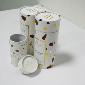 China Cosmetic Paper Tube Packaging Cylindrical Shape with Customized Surface on sale
