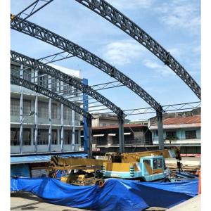 China Sturdy Steel Frame Basketball Court Building Steel Structure Sports Infrastructure factory