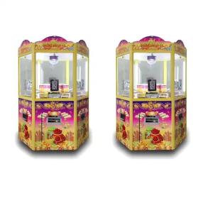 China 6 Player Mini Coin Pusher Arcade Game Machine Wheel Fortune Bonus factory