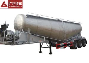 China Aluminum Alloy Bulk Cement Trailer , Dry Bulk Cement Trailers Lightweight Design factory