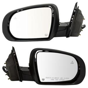China Left Jeep Wrangler Outside Car Exterior Mirror Rear View Mirror Plastic factory