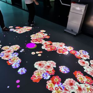 Mobile All-in-One Interactive Floor Projection Machine with 4000 Lumens