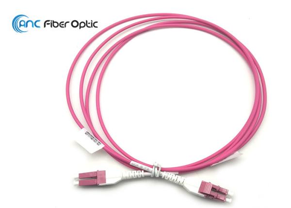 Dual Link Cable Fiber Optic Jumper Non Switchable SM OM3 OM4 LC Uniboot Patch