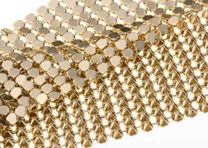 China Aluminum 4MM Gold Sequin Fabric Flexible Table Cloth Shrink - Proof factory