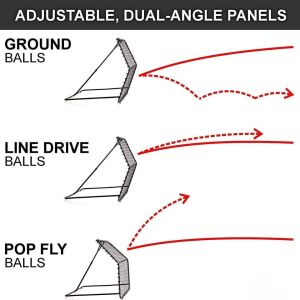 Multiple Scenes Softball Pitching Screen Field Training Softball Rebounder Net