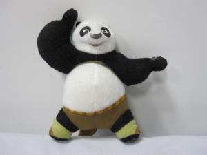 China Cute Cartoon Plush Toys Panda Fist Pose Cartoon Stuffed Toys factory