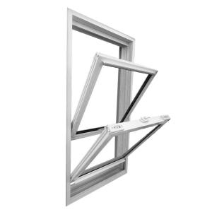 China OEM Up And Down UPVC Double Hung Window Slim Frame factory