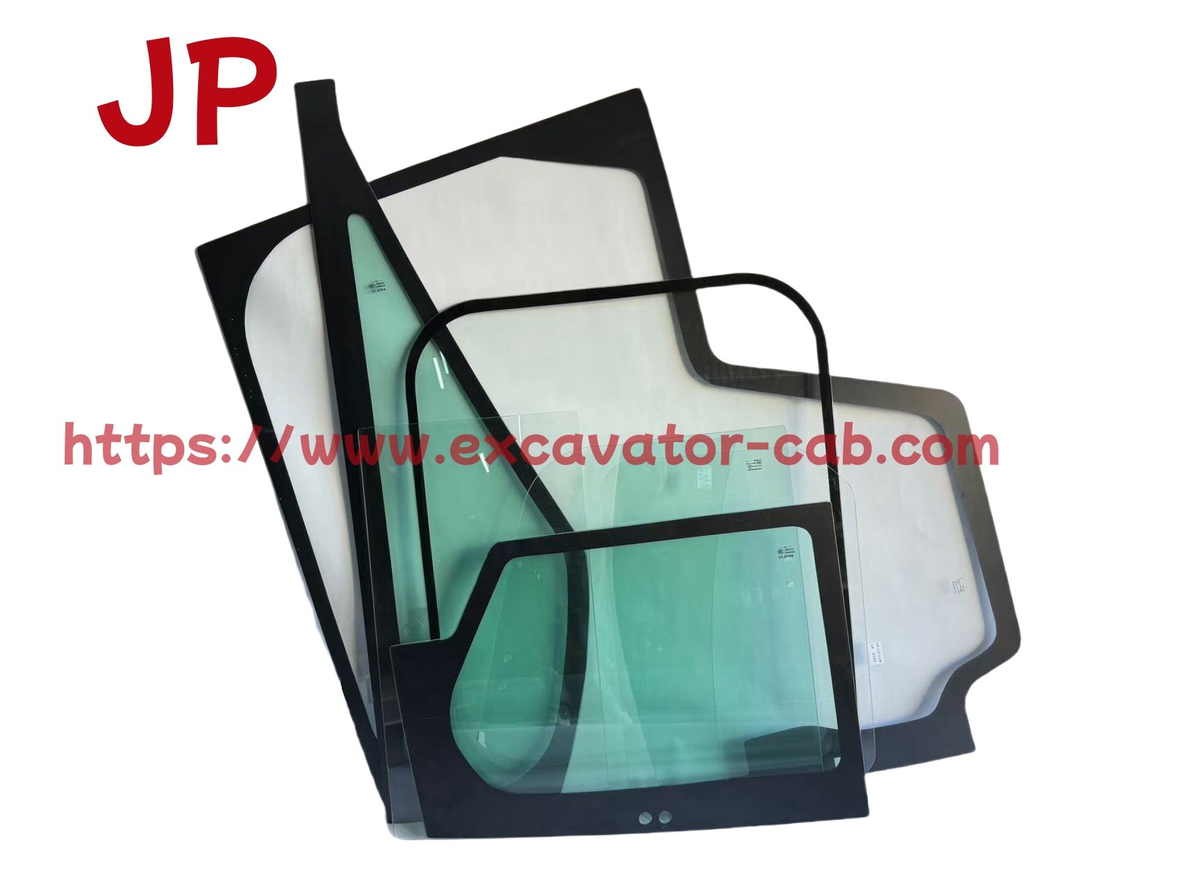 For Caterpillar E320GC Excavator Cab Full Glass