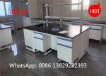 Sturdy C frame Chemistry Lab Workbench Wood Laboratory Furniture with Chemical