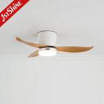 Metal Lamp Body 36 Inch LED Ceiling Fan with Remote Control and 3 Color Lighting