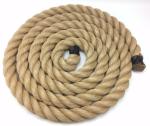 Customized Dia 38 mm 3 Strand Natural Brown Jute Ship Boat Rope for Within 0
