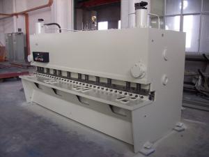 China Guillotine Type Hydraulic Shearing Machines For Plate , Metal Cutting Shears factory