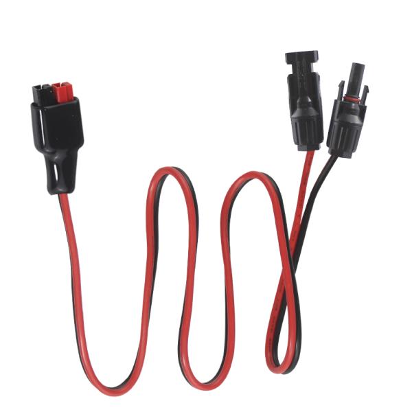 IP67 VDE RV Solar Power Cable PV Solar Connector To Goal Zero Unipolar Plug