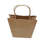 Recyclable Kraft Bags With Handles , Kraft Shopping Bags 34X26X12 Cm