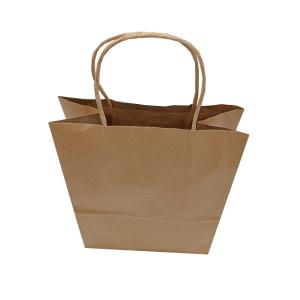 China Recyclable Kraft Bags With Handles , Kraft Shopping Bags 34X26X12 Cm factory