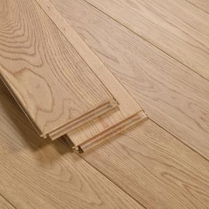 China 10mm 3-layer Structure Brushed German White Oak Herringbone Engineered Wood Flooring factory