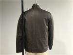 Warmth Mens PU Jacket Chocolate Color , Pleather Biker Jacket TW71195