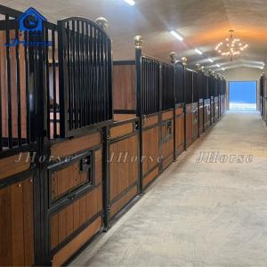 China Bamboo Fillin Wood Type Horse Stall Fronts Powder Coated Or Galvanized Surface Treatments For Farms factory