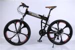 High quality OEM 6 spoke mag one wheel Shimano 21 speed black aluminium folding