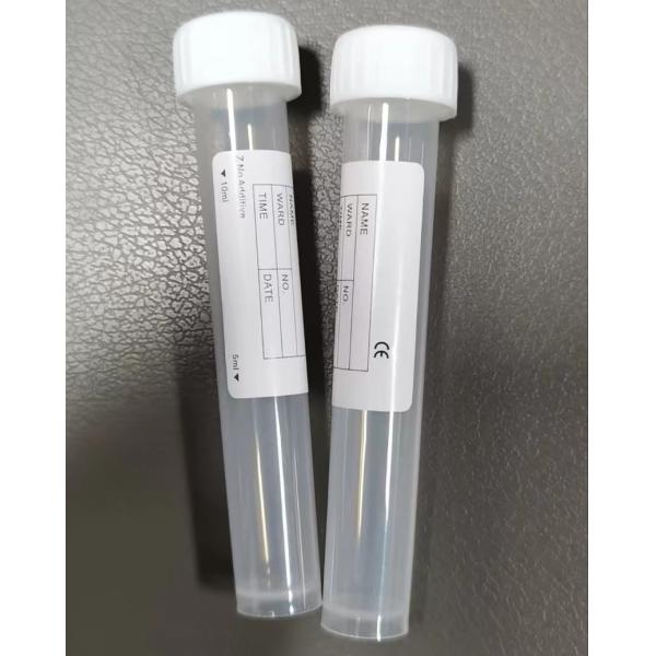 China White Cap Plain Test Tube 10ml 16*100mm For Laboratory Sample Transportation factory