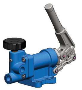 China Blue Low Speed Hydraulic Hand Pump For Quick Oil Output 10000psi 70Mpa factory