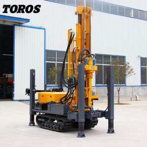 China TOROS Power Diesel Hydraulic Crawler Drilling Rig With YUCHAI Engine factory