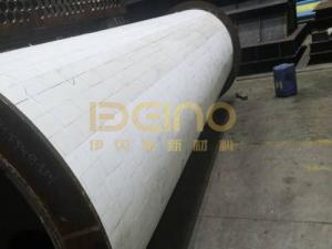China Patch Ceramic Lined Elbows Versatile Wear Resistant Ceramic Tube factory