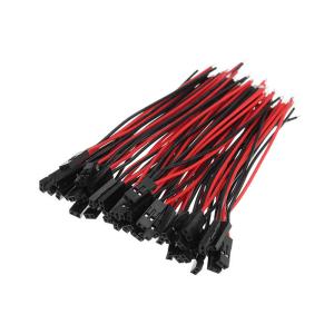 China 2pin Female Connector 24AWG 2.54mm Terminal Wire Single Head factory