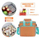 Adult Polyester Insulated Lunch Tote With Aluminum Foil Lining