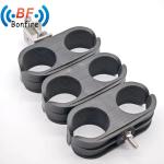 0.410kg Package Gross Weight 22.4mm Double Click-on Hangers for Coaxial Cable