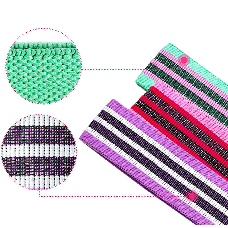 Slipfree 86*8cm Workout Fabric Resistance Bands Hip Loop 3pcs