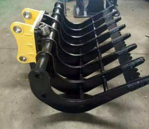 China Komatsu Pc210 Excavator Brish Rake With Thumbscrew Mini Excavator Attachments factory
