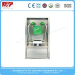 Vertical Medical Safety Shower Eyewash Station Foot Step Stainless Steel