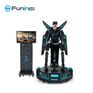 China 1260*1260*2450mm 9D VR Eagle Flight Cinema Simulator 2.0kw+200 Kg VR 360 Flying Game Machine For Amusement Park factory
