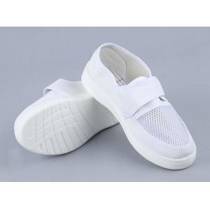 China White Single Net Velcro Breathable 220mm PU esd Shoes on sale