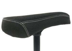 China Black Saddle BMX Freestyle Bike Parts Fat Type Seat With Alloy Seat Post Combo factory