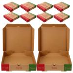 Pizza Paper Box Food Kraft Paper Pizza Box Packaging Custom Printed With Logo
