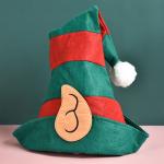 Santa Claus Christmas Hat Red Xmas Decoration For Fancy Dress Up Unisex Costume
