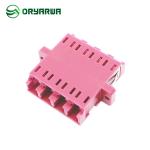 IEC OM4 Welded Type LC Quad Optical Fiber Adaptor