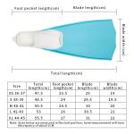 TPE TPR Footpocket Diver Freediving Long Fins For Underwater Spearfishing