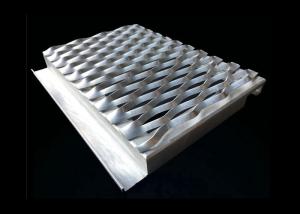 China Building Expanded Metal Mesh Facades, 1200X2400MM Frame Aluminum Curtain Walls factory